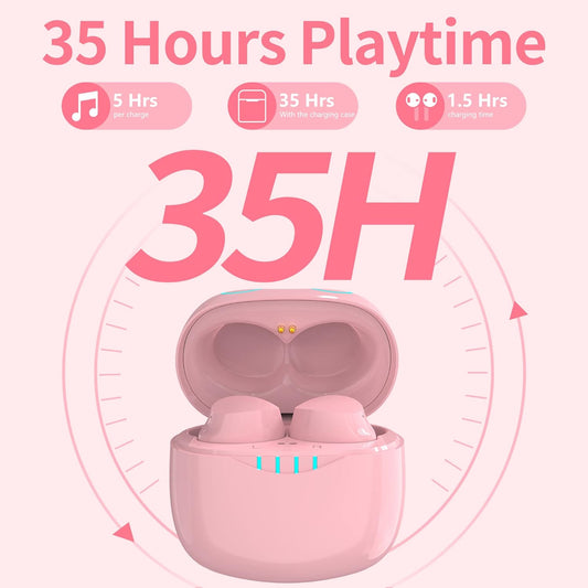 Auriculares Inalámbricos Bluetooth Rosa