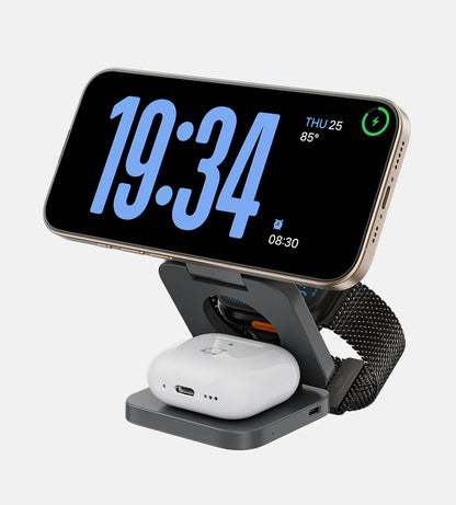 Soporte y Cargador Inalámbrico 3 en 1 KUXIU X55
