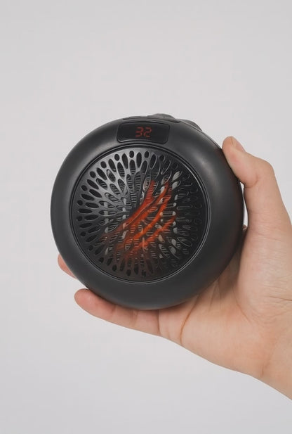 Calefactor Redondo Portátil 900 Watts negrO