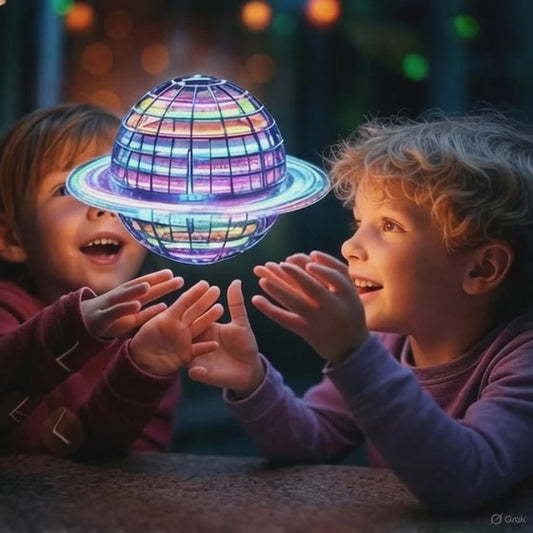 Mini dron bola giratoria mágica rosa