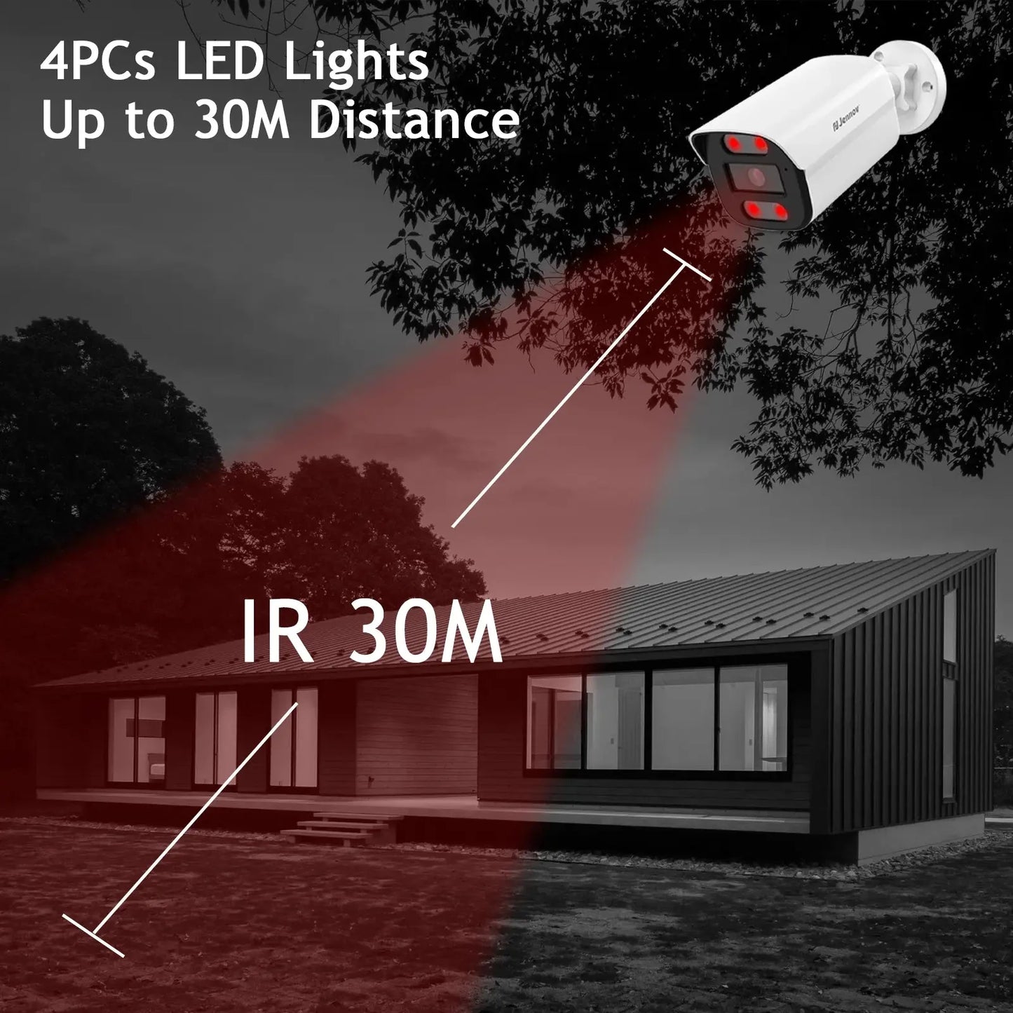 Jennov A95 Cámara de Seguridad 4K PoE